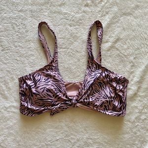 Zebra bikini top
